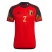 Belgien Toby Alderweireld #2 Replika Hemma matchkläder VM 2022 Korta ärmar